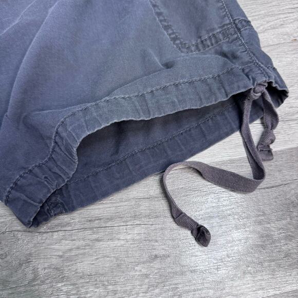 Y2K Drawstring Cargo Shorts 14 Gray Gropcore Hiking - Picture 3 of 4